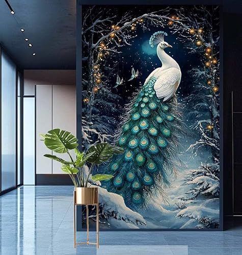 Diamond Painting Winter Diamond Painting Erwachsene Groß xxl 60x120cm Diamant Malerei Pfau Malen Nach Zahlen DIY Strass Kunst Mosaikherstellung Crystal Stickerei Malerei Kits,Home Dekor Geschenke E546 Diamond Painting Winter Diamond Painting Erwachsene Groß xxl 60x120cm Diamant Malerei Pfau Malen Nach Zahlen DIY Strass Kunst Mosaikherstellung Crystal Stickerei Malerei Kits,Home Dekor Geschenke E546 von Generic