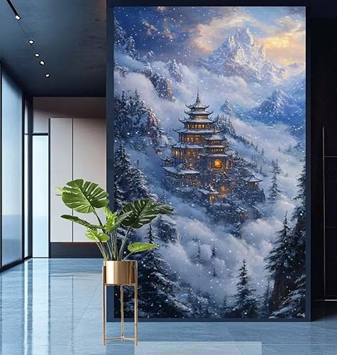 Diamond Painting Winter Diamond Painting Erwachsene Groß xxl 80x200cm Diamant Malerei Wald Malen Nach Zahlen DIY Strass Kunst Mosaikherstellung Crystal Stickerei Malerei Kits,Home Dekor Geschenke E556 Diamond Painting Winter Diamond Painting Erwachsene Groß xxl 80x200cm Diamant Malerei Wald Malen Nach Zahlen DIY Strass Kunst Mosaikherstellung Crystal Stickerei Malerei Kits,Home Dekor Geschenke E556 von Generic