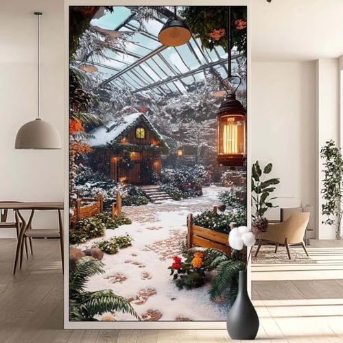 Diamond Painting Winter Diamond Painting Erwachsene Landschaft, 5D Diamant Painting Bilder Full Drill Diamond Painting Kinder, DIY Malen Nach Zahlen Malerei Stickerei Set für Wand Dekor 30x60 cm q657 von Generic