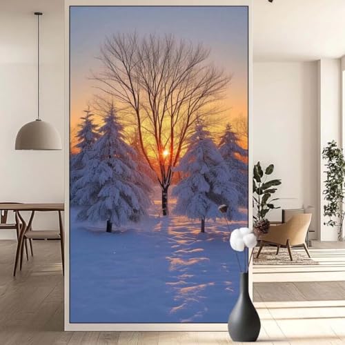 Diamond Painting Winterlandschaft Diamond Painting Erwachsene Baum,5D Diamant Painting Bilder Kinder,DIY Malen Nach Zahlen Diamant Kunst Malerei Stickerei Set für Wand Dekor Geschenke 40 x 70 cm q669 von Generic