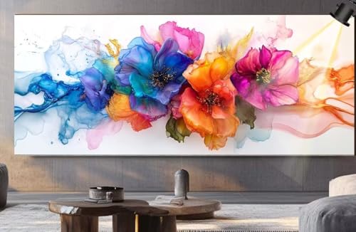 Diamond Painting XXL Groß 180x90 cm Diamant Painting Bilder Blume Diamond Art Painting Kits, DIY Basteln Erwachsene Malen Nach Zahlen Full Zubehör Malerei Stickerei Set Home Wand Dekor Abstrakt F323 von Generic