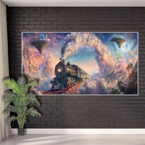 Diamond Painting Zug Diamond Painting Erwachsene Fantasie,Crystal Art Kinder ab 10 Jahre Full Drill Diamant Malerei Bilder Geschenke für Frauen,Diamant Kunst Malerei Set Deko Aesthetic 20x50cm w415 von Generic