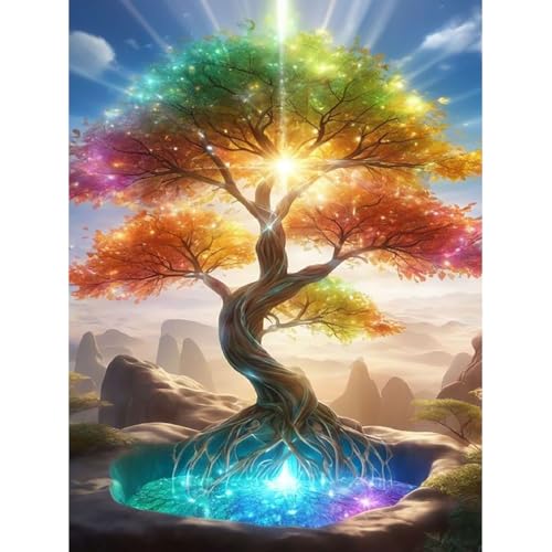 Diamond Painting für Erwachsene, 5D Baum des Lebens Diamant Painting Kits Bilder, Tree of Life Diamond Painting Bilder Set 30x40cm für Wanddekor von Generic