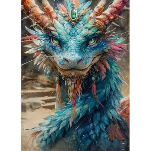 Diamond Painting für Erwachsene, 5D Drache Diamant Painting Kits Bilder, DIY Diamant Malerei Diamond Painting Bilder Set 30x40cm für Wanddekor von Generic