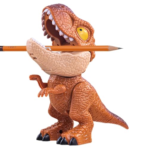 Dinosaurier-Briefpapier-Set – 5-in-1-Dinosaurier-Briefpapier-Set, Dinosaurier-Modell, Schulbedarf Für Kinder | Niedlicher Manueller Bleistiftspitzer Mit Tiermotiv, Tragbares, Innovatives Schreibwaren- von Generic