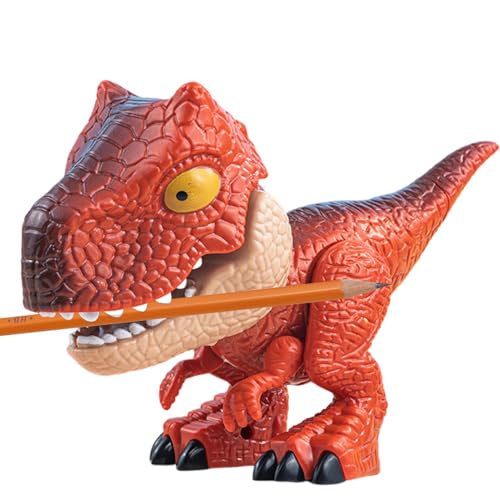 Dinosaurier-Briefpapier-Set – 5-in-1-Dinosaurier-Briefpapier-Set, Dinosaurier-Modell, Schulbedarf Für Kinder | Niedlicher Manueller Bleistiftspitzer Mit Tiermotiv, Tragbares, Innovatives Schreibwaren- von Generic