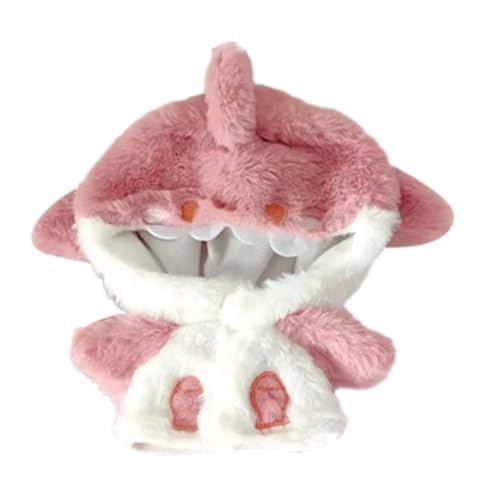 Doll Shark Hoodie, Kleidung Für Shark-Puppen | 7,87 Zoll Hai Hoody Für Puppen | Weiche Anime Plüschkleider, Für Anzieh Spielzeug, Kleidung Für Ba von Generic