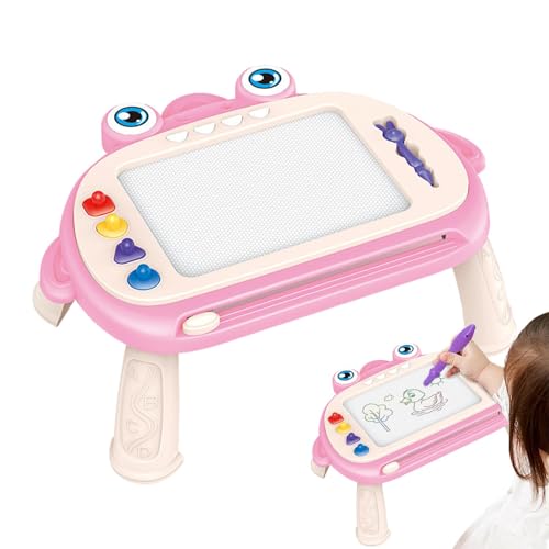 Doodle Board Tablet-Spielzeug, magnetisches Zeichenbrett - Froschförmiges Doodle-Brett mit Beinen,Schreib- und Malkritzelblock, Lernspielzeug für Kleinkinder, Tischdesign, abnehmbar, für, Mädchen im von Generic