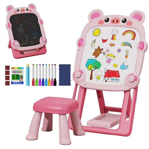 Doppelseitiger magnetischer Zeichentisch Verstellbarer Schreibtisch für Kinder Faltbarer Ständer Kunst | Magnetische Schreibtafel für Kinder, staubfreies Tischspielzeug für ca Doppelseitiger magnetischer Zeichentisch Verstellbarer Schreibtisch für Kinder Faltbarer Ständer Kunst | Magnetische Schreibtafel für Kinder, staubfreies Tischspielzeug für ca von Generic