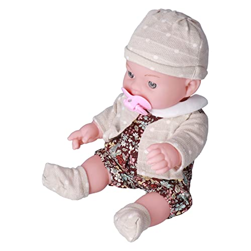 Echte Babypuppen, die Echt Aussehen, Waschbares 12-Zoll-Spielzeug mit Weichem Körper und Blumendetails, Passender Hut. Echte Babypuppen, Schwarze Babypuppen für Ihr Kind (#1) von Generic