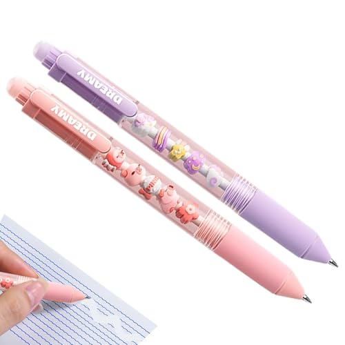 ElaSable Gel Pens - Planer Journaling Stifte | Löschbarer Saitenstift-Set, löschbares blaues Tinte türkisfarbene Gel, Radiergummi mit thermischer Radiergummi, 0,5 mm niedlicher Cartoon Dopamin Erlöser von Generic