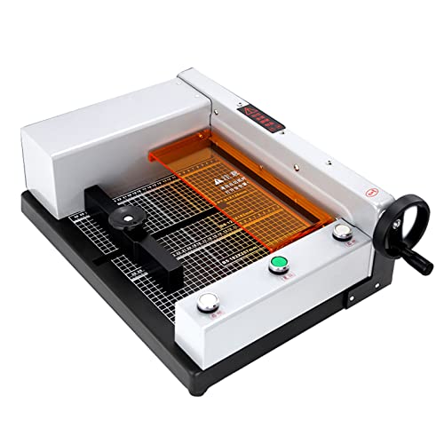 Elektrischer Papierschneider, Heavy Duty Automatic Guillotine Paper Trimmer, Schnittstärke 40mm, mit Rasterlinien, für Cardstock Karten Leder, Büro Haus Schule von Generic