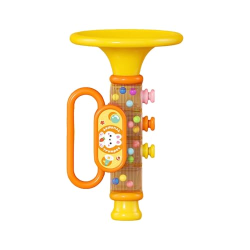 Entzückendes Kaninchenhorn-Spielzeug für Babys, das Cartoon-Mundharmonika und Pfeife für Kleinkinder bläst Zsh513 (Yellow, One Size) von Generic