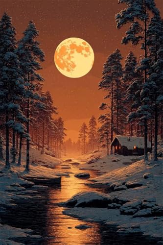 Erwachsene Diamond Painting DIY 5D Voll Bohren Set Wunderschöne Winterlandschaft Bild Diamant Gemälde Diamant Malerei Arts Craft Perfekt Für Entspannung Decor Quadratischer Diamant 100x150cm B1236 Erwachsene Diamond Painting DIY 5D Voll Bohren Set Wunderschöne Winterlandschaft Bild Diamant Gemälde Diamant Malerei Arts Craft Perfekt Für Entspannung Decor Quadratischer Diamant 100x150cm B1236 von Generic