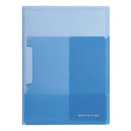 FU-CE755B Aktenklammer-Ordner, A4-Format, 2 Taschen, 40 Blatt, Blau von Generic