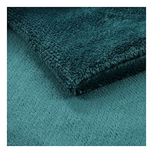 Fabreco® SORO Polsterstoff Meterware 140 cm breit, 100% Polyester, Gewicht 350 g/m2, Plüsch-Stoff mit ideal als oder Möbelstoff für Sofakissen, Polsterbezüge und Sitzkissen (Grün 17) von Generic