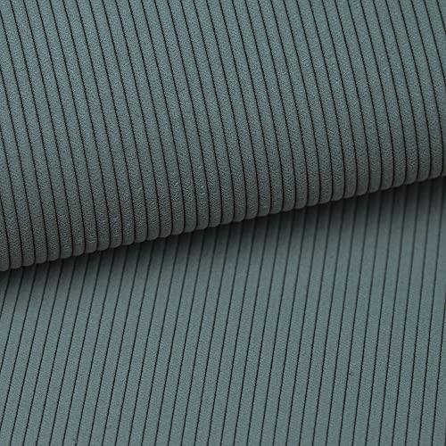 Fabreco® TORANO Polsterstoff Meterware 142 cm breit, 100% Polyester, Gewicht 330 g/m2, Cord-Strukturstoff ideal für Vorhänge oder Möbelstoff für Sofakissen, Polsterbezüge und Sitzkissen (Türkis 12) von Generic