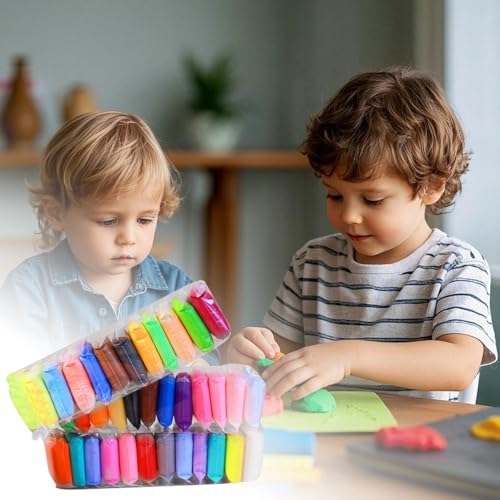 Factorys Leichte Modelliermasse im Beutel für Kinder, farbenfrohes Play-Doh-ähnliches, ideal für den Kindergarten, DIY-Bastelarbeiten, Modellieren mit Weltraumthema! (C, 23x15x12) von Generic