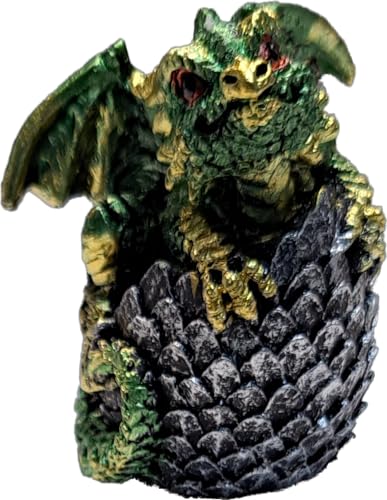 Fantasy-Figuren Gothic Drachen | Drache im Ei Drachen-04004 von Generic