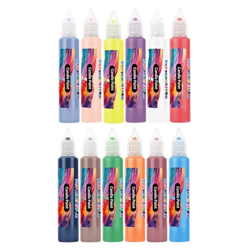 Farbe für Kerzen, 12 Farben Stifte zum Malen auf Wachs – Marker zum Zeichnen auf Baumwolle Handwerk Anfänger Geschenke Kinder Erwachsene Party Geburtstag Hochzeit Taschen Farbe für Kerzen, 12 Farben Stifte zum Malen auf Wachs – Marker zum Zeichnen auf Baumwolle Handwerk Anfänger Geschenke Kinder Erwachsene Party Geburtstag Hochzeit Taschen von Generic