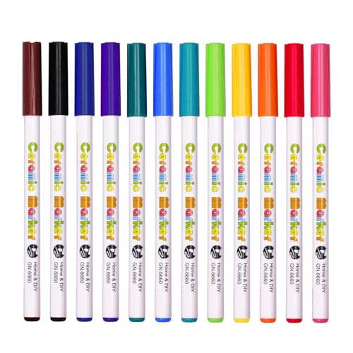 Farbmarker Set, Farbstifte für Felsmalerei | Papiermarker - Wasserfestes Kunstmalstift-Set, 12 Farben, acry paint marker von Generic