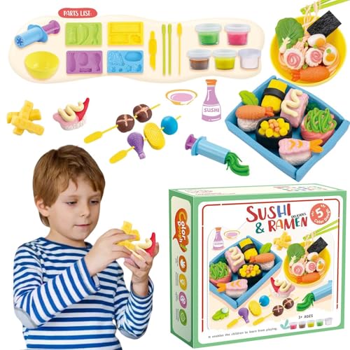 Farbteig-Set, Spielteig-Eiscreme-Spielset,Kunstton und Teig für Kinder | Ton- und Modellierwerkzeug-Set, Art Clay & Dough, Spielknete-Set für Kinder, Mädchen und von Generic