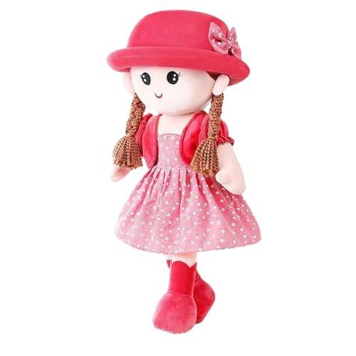 Feenprinzessin Puppe - Kindermärchenprinzessin Süße Puppe, 35 cm Große Plüschfigur | Feenprinzessin, Stoffpuppe Mit Abnehmbarer Kleidung, Rock von Generic