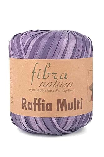 Fibra Natura Bast-Multigarn, 100% Zellulose, Garn, Bast, Papier-Makramee-Schnur, 35 g, 80 m, Baststroh, Dekorgarn (19) von Generic