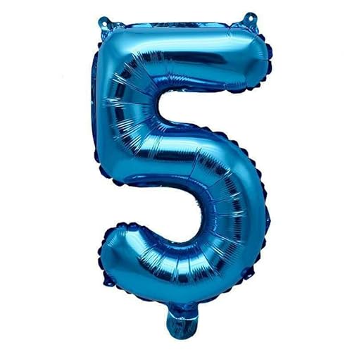 40cm Folien Ballon Zahlen Helium Luftballons hochzeit dekorationen Geburtstag Partei -blau-5 von Generic