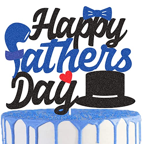 Happy Father's Day Cake Toppers, Cake Topper Papa, Geburtstag Tortenstecker, Happy Vatertag Kuchen Dekorationen für Best Dad Vatertag Themen party Supplies von Generic