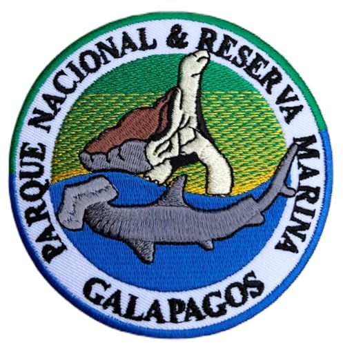 Generic Galapagos National Park Ecuador Patch (8,9 cm) zum Aufbügeln oder Aufnähen, Reise-Souvenir-Emblem, Geschenk, groß, KarmA611 von Generic