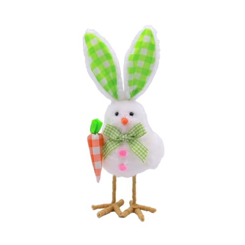 Gefiederten Frühling Ostern Stoff Vogel Ostern Dekoration Puppe Cartoon Vogel Tischplatte Dekoration Ostern Atmosphäre Layout Requisiten Vfj847 (Green, 27cm) von Generic