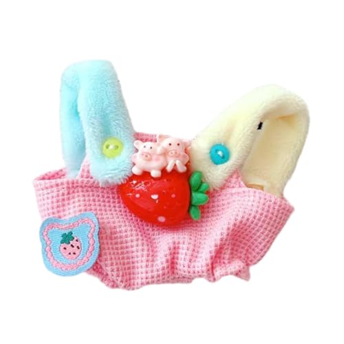 Gefüllte Puppe mit Weitem Bein Und Hosenträger, Zum Anziehen, Pädagogische Foto Requisiten, DIY Kleidung, Zum Basteln Ihrer Eigenen Puppen, Overall, S, Rosa von Generic