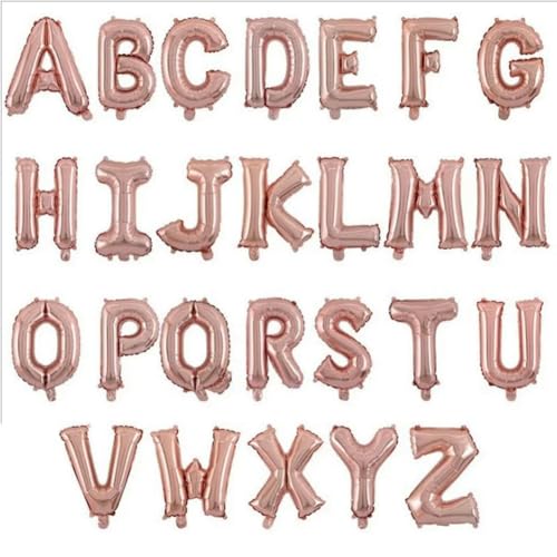 Generic 1 x 40,6 cm Alphabet-Folienballon, "Happy Birthday", Party-Ballon, DIY-Hochzeitsdekorationen, Luftballons, Roségold, Z, 40,6 cm von Generic