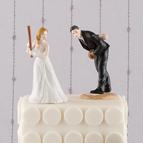 Generic Cake Topper Hochzeit Figuren Brautpaar Baseball Porzellan handbemalt von Generic