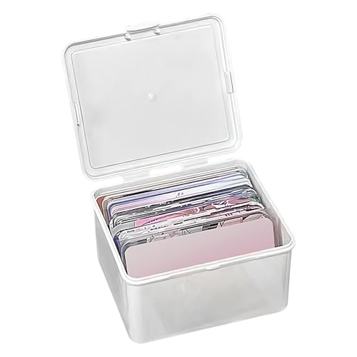 Generic Craft Storage Box, Visitenkartenbox – weiße Spielkartenbox für geringes Gewicht – Indexkartenbox, Ausweishülle, Organisation von s von Generic