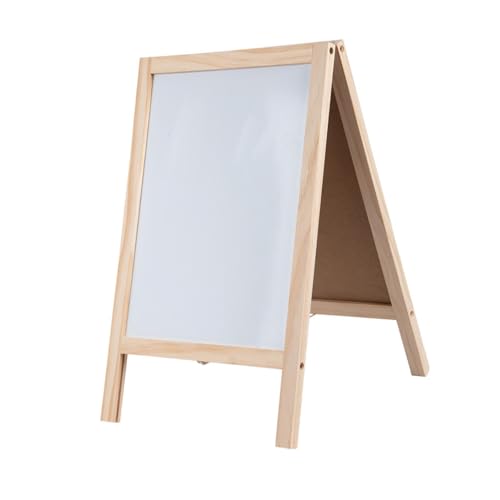 Generic Doppelseitige Kreidetafel, Whiteboard, Memoboard, freistehendes Zeichenbrett für Hochzeiten, 19cmx30cm von Generic