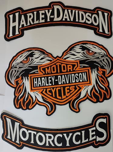 Generic Harley Double Eagle Large Biker Club Patches, H_L_Patch_1 von Generic