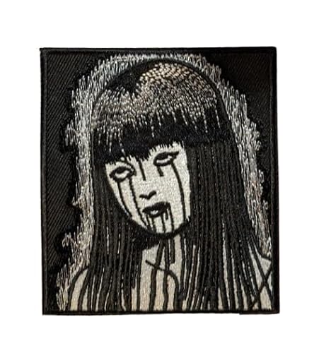 Generic Horror Manga Patch Japan Japan Goth Punk Gruselige Pop Art bestickt zum Aufbügeln 9,5 x 8,3 cm, normal von Generic