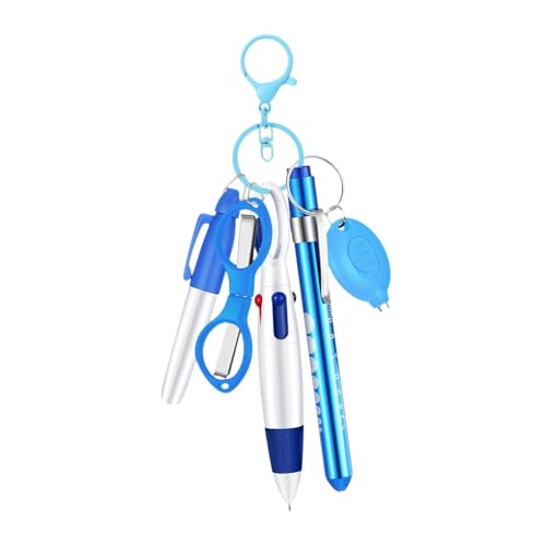 Generic Krankenschwester Stiftset, Kompakter Mehrzweck Markierungsstift, Geschenk Zum Krankenschwestertag, Einziehbarer Kugelschreiber, Abzeichenclip, Blau von Generic