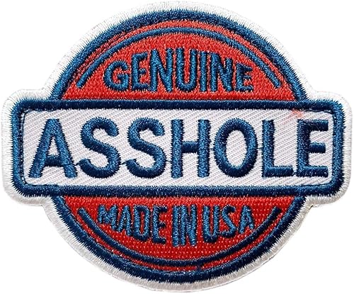 Generic Merit Badge Arschloch Verdienst Abzeichen, Hakenverschluss, Taktische Moral, Stickerei Applikation für Kleidung, Hüte, Taschen, Jacken, Lustiges Taktisches Zitat Emblem, Abnehmbarer Patch von Generic