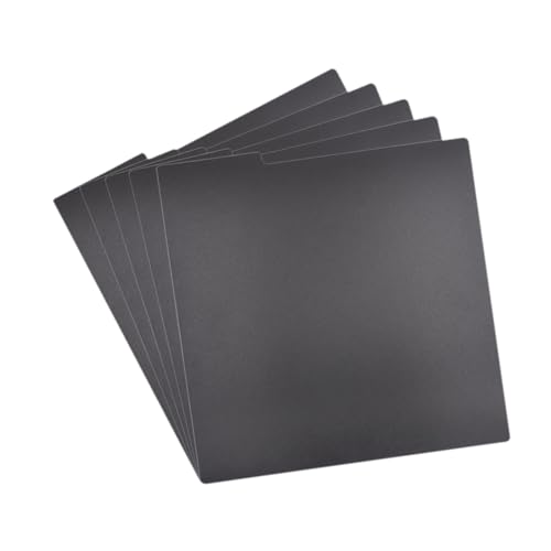 Generic Vinyl Divider Kartenteiler mit Etikettaufklebern 12 Zoll für den Bücherregal Organizer, Schwarz von Generic