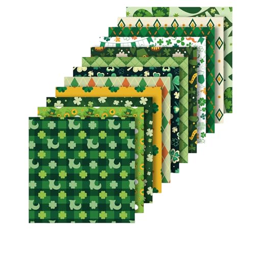 Geschenkpapierrollen zum St Patricks Day Glücksklee Kleeblatt Kleeblatt Geschenkpapier für Geschenkverpackungen Kunstkarten Basteln 12 Stück Wohnzimmer St. Patrick's Day Irland Dekoration von Generic