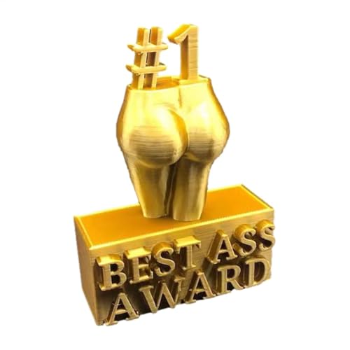 Gold Award Ornament, Best Ass Resin Trophy Ornament | Keine Verformung, dekorative Heimdekoration, kreativ für Schlafzimmer, Wohnzimmer, Hotel, Arbeitszimmer, Hostel von Generic