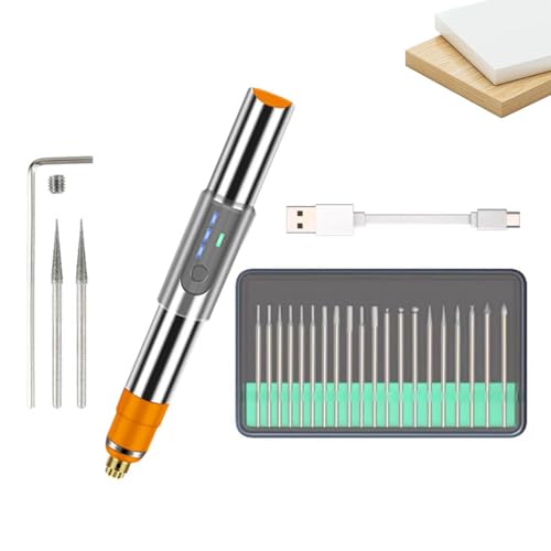 Gravierstift, Gravierstift für alle Materialien | Gravierstift mit Bleistift Gravierstift, Gravierstift-Kit, Handgravierwerkzeug, Drehwerkzeug aus Metall von Generic