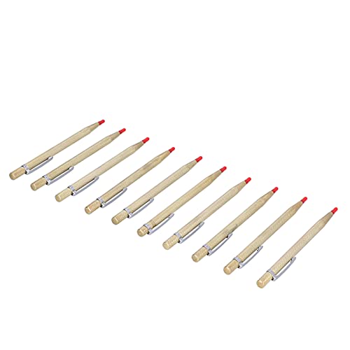 Gravierstift, Metallschreiber, 10 Stück, Aluminium-Ätzstifte, Schreibwerkzeug, Wolframkarbidspitze, Reißnadel, Markierungswerkzeug für Keramik, Glas, Metallblech (GOLD) von Generic