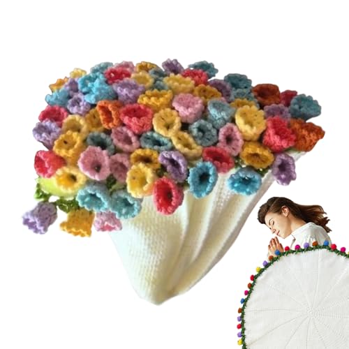 Häkeldecke-Set – Komplettes Set mit handgefertigten Häkelblumen, flauschige und grobe Wolle | Elegante Heimdekoration Waschbar Für Anfänger, Entspannende Häkelaktivitäten Für Erwachsene Häkeldecke-Set – Komplettes Set mit handgefertigten Häkelblumen, flauschige und grobe Wolle | Elegante Heimdekoration Waschbar Für Anfänger, Entspannende Häkelaktivitäten Für Erwachsene von Generic