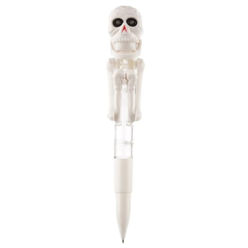 Halloween Led Skelett Stift – Skelett Box-Kugelschreiber, ergonomischer Skelett-Schreibstift | Halloween-Klassenzimmerbedarf, Skelett-Kugelschreiber, Kinder-Kugelschreiber, ergonomischer Griff für Sch von Generic