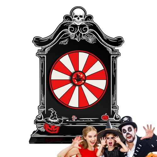 Halloween-Preisrad – Halloween-Spinner-Preisrad-Spiel, Partyspiel-Spinner-Radtisch, Glücksrad-Zubehör | Auffälliges und unterhaltsames Gewinnspiel für Meetings von Generic