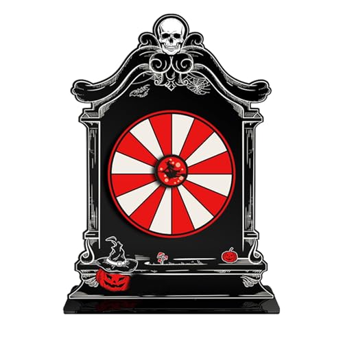 Halloween Spinner Game Family Party Wheel Spinner Wheel Board Eye Catching Fortune Wheel Game Supplies Spinner Halloween Prize Game Tisch Glück Spinner Family Gathering Game Party Wheel Spinner Hall von Generic